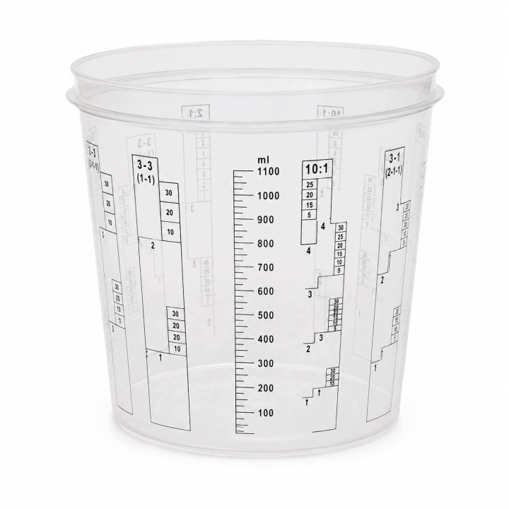 FRESH - Kubek z podziałką 1,3L x 3 szt